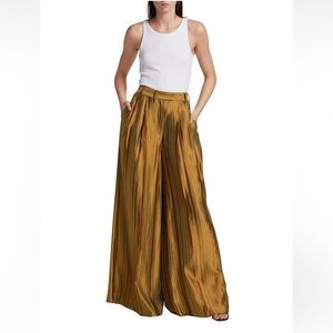NWT - Christopher John Rogers Embroidered Wide Leg Pants - Sz 6